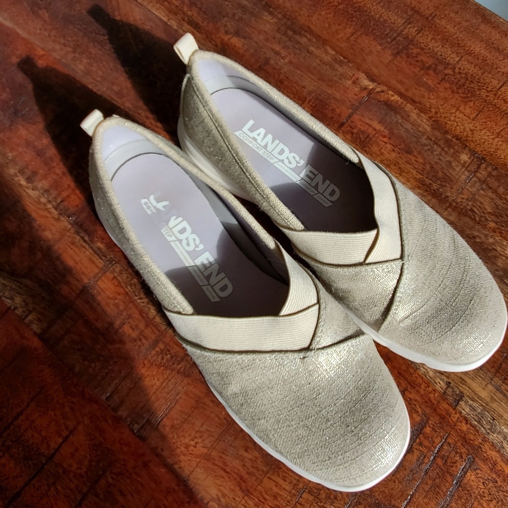 Land's End Comfort Step Sparkle Flats - Picture 4 of 6